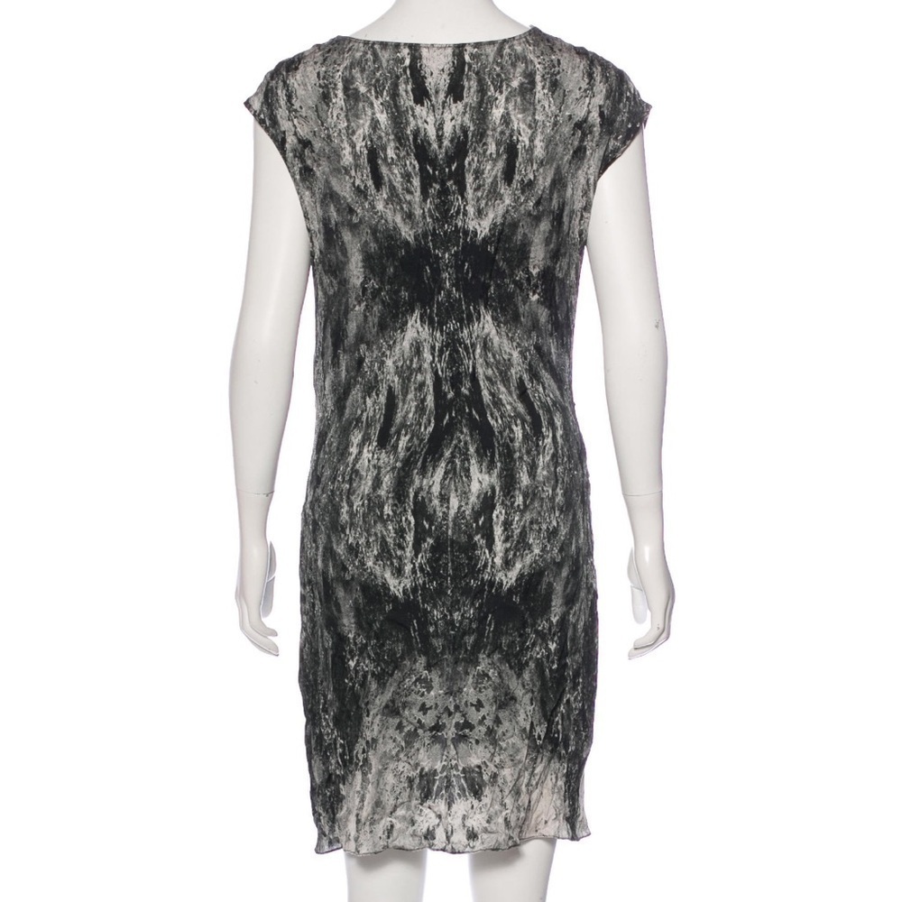 Helmut Lang Marble Print Silk Dress - Picture 3 of 6